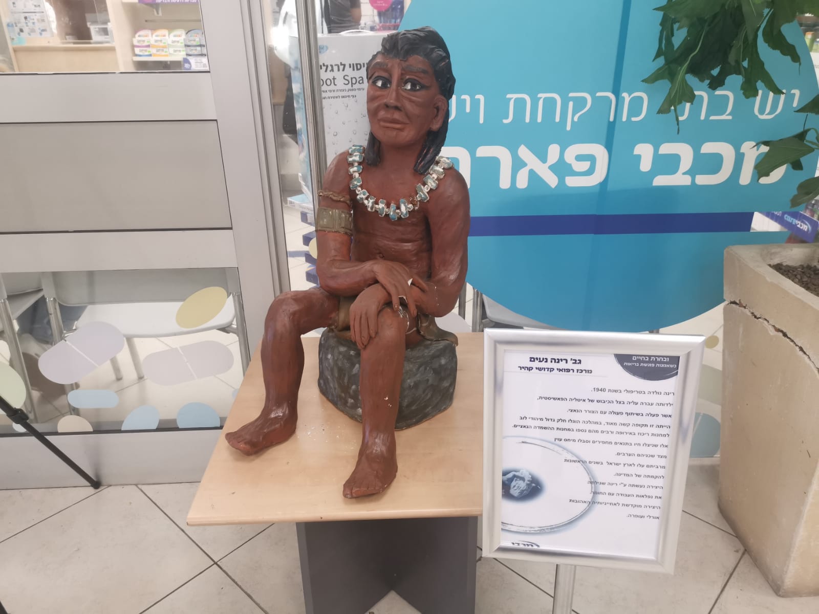 עבודת האמנות של רינה נעים. צילום: אלוני מוראל